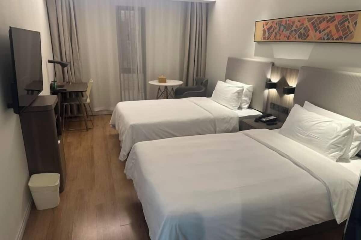 Een minibar, een kluis op de kamer, een bureau, extra bedden (toeslag)