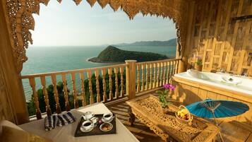 Blick vom Balkon
