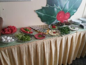 Petit déjeuner buffet compris tous les jours