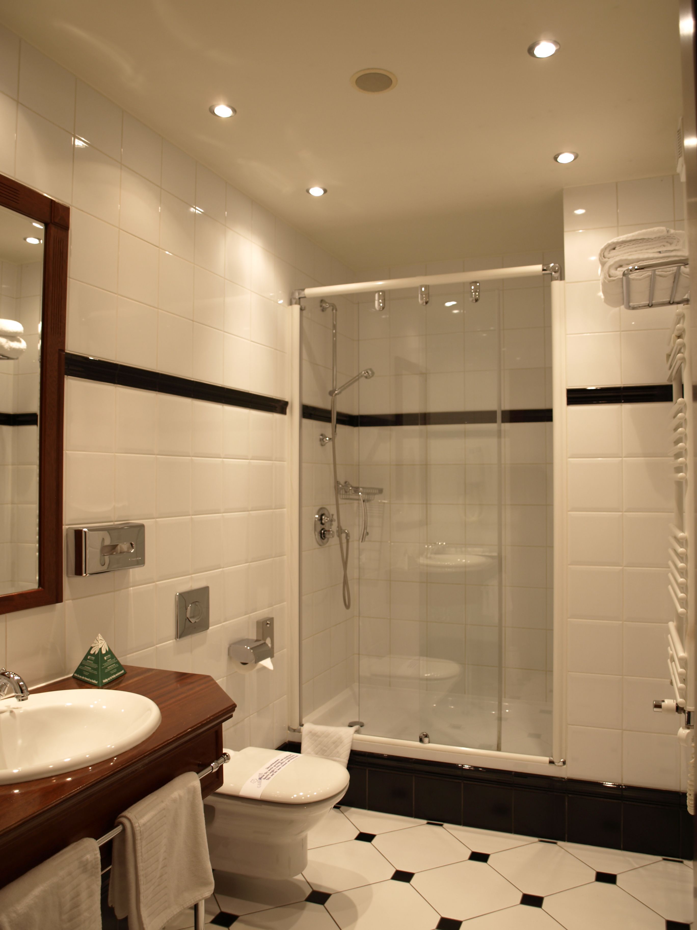 double or twin room | bathroom | shower, free toiletries, hair dryer, bathrobes