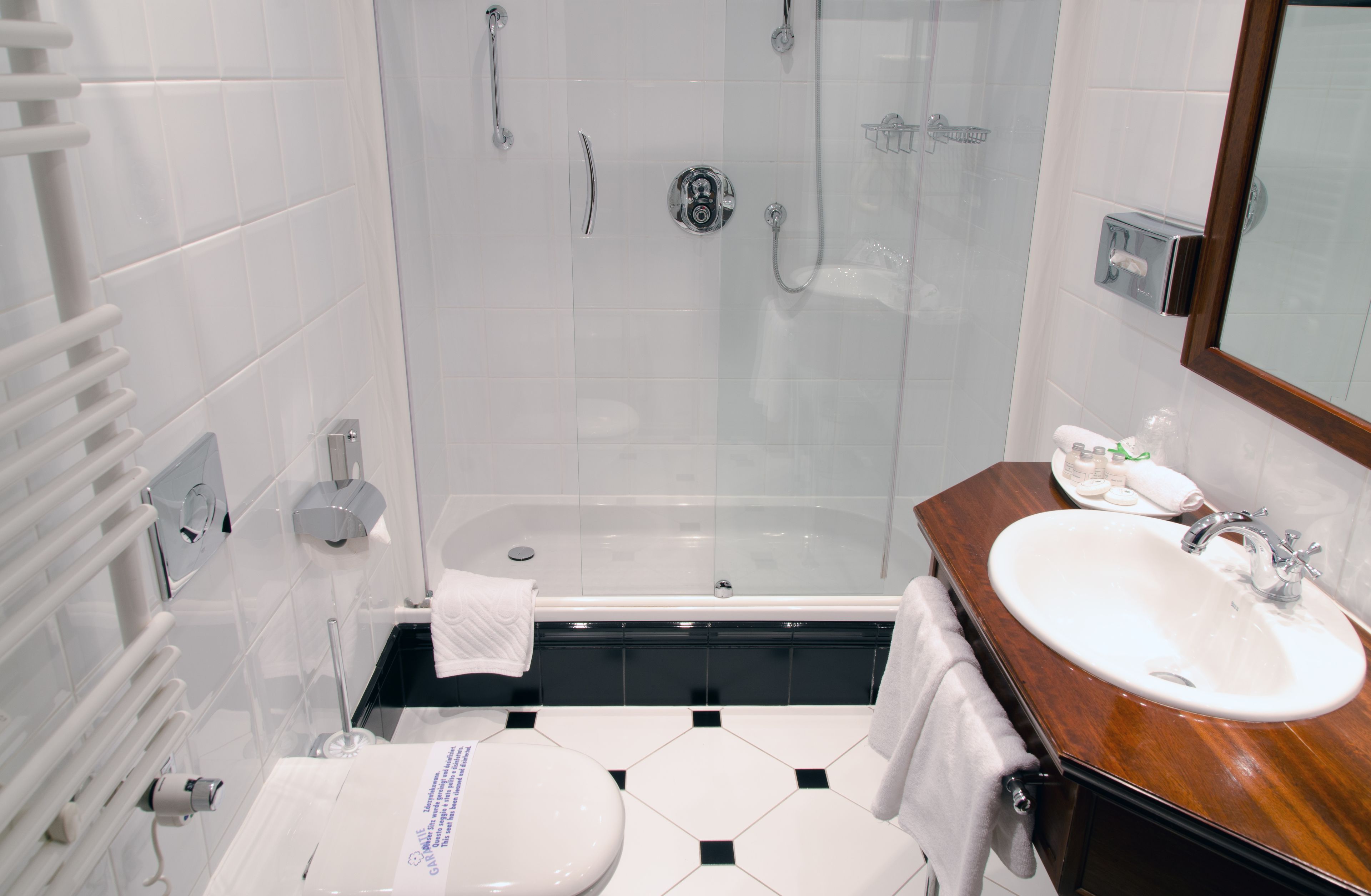 single room | bathroom | shower, free toiletries, hair dryer, bathrobes