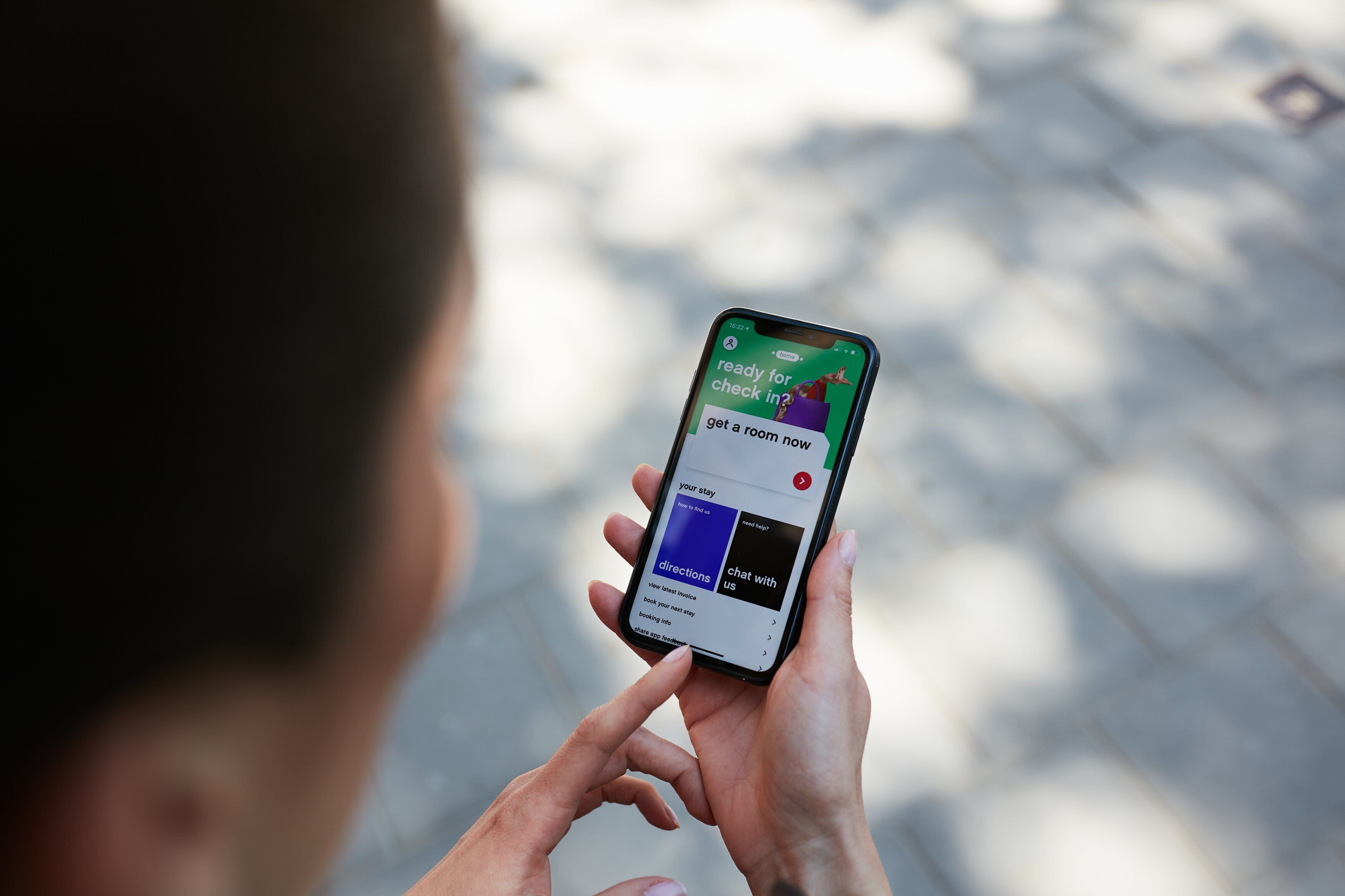 check-in/check-out kiosk