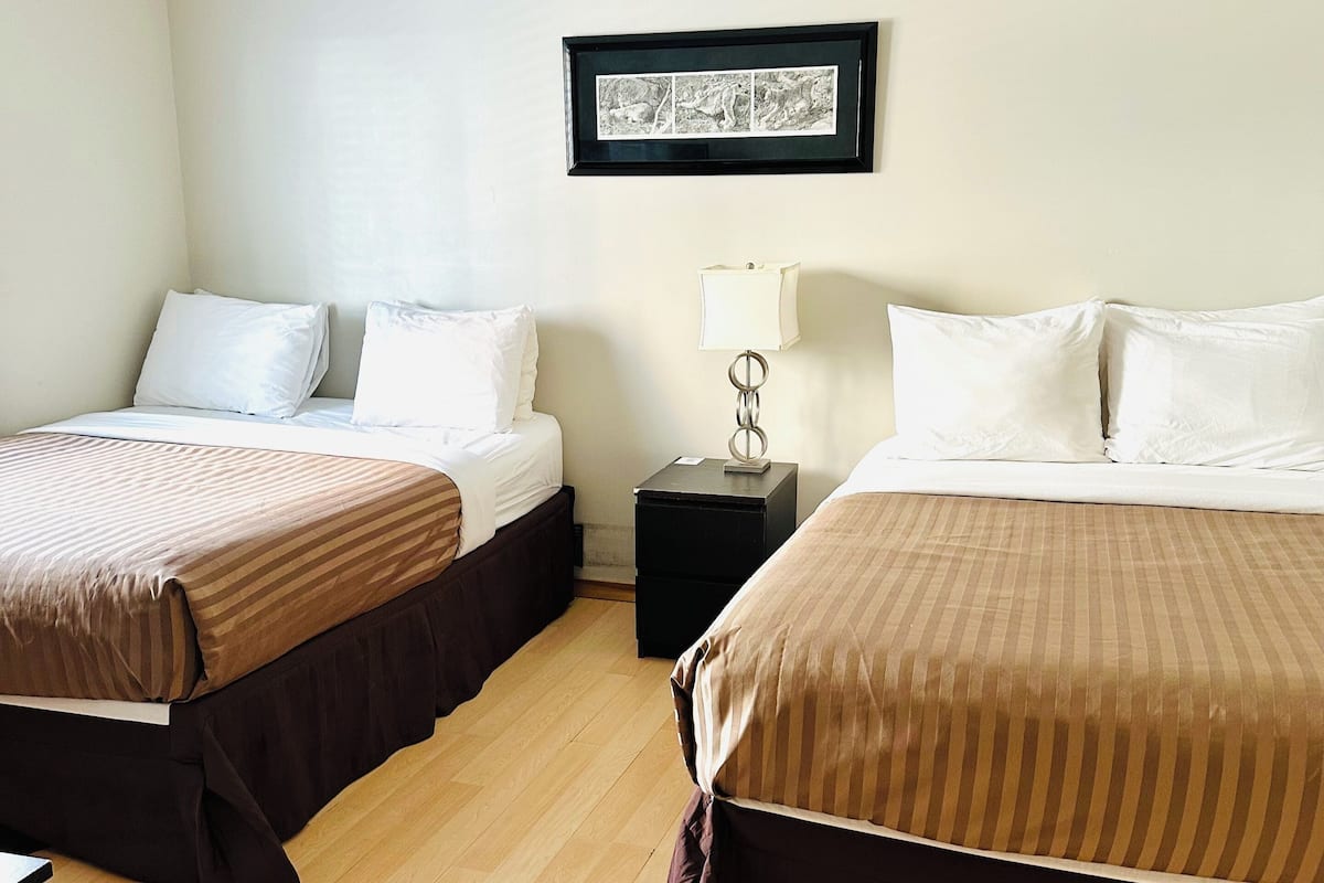 Desk, free WiFi, bed sheets