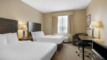 Standard Room, 2 Queen Beds, Non Smoking (with Sofabed) | Pillow-top beds, desk, laptop workspace, blackout curtains