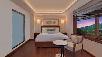 Deluxe King Room with Valley | Premium bedding, memory-foam beds, in-room safe, desk