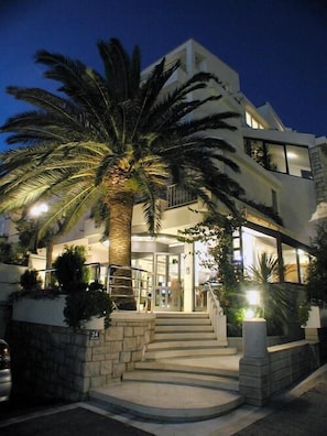 Front of property – evening/night