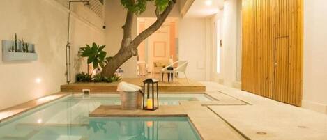 Blick von der Unterkunft