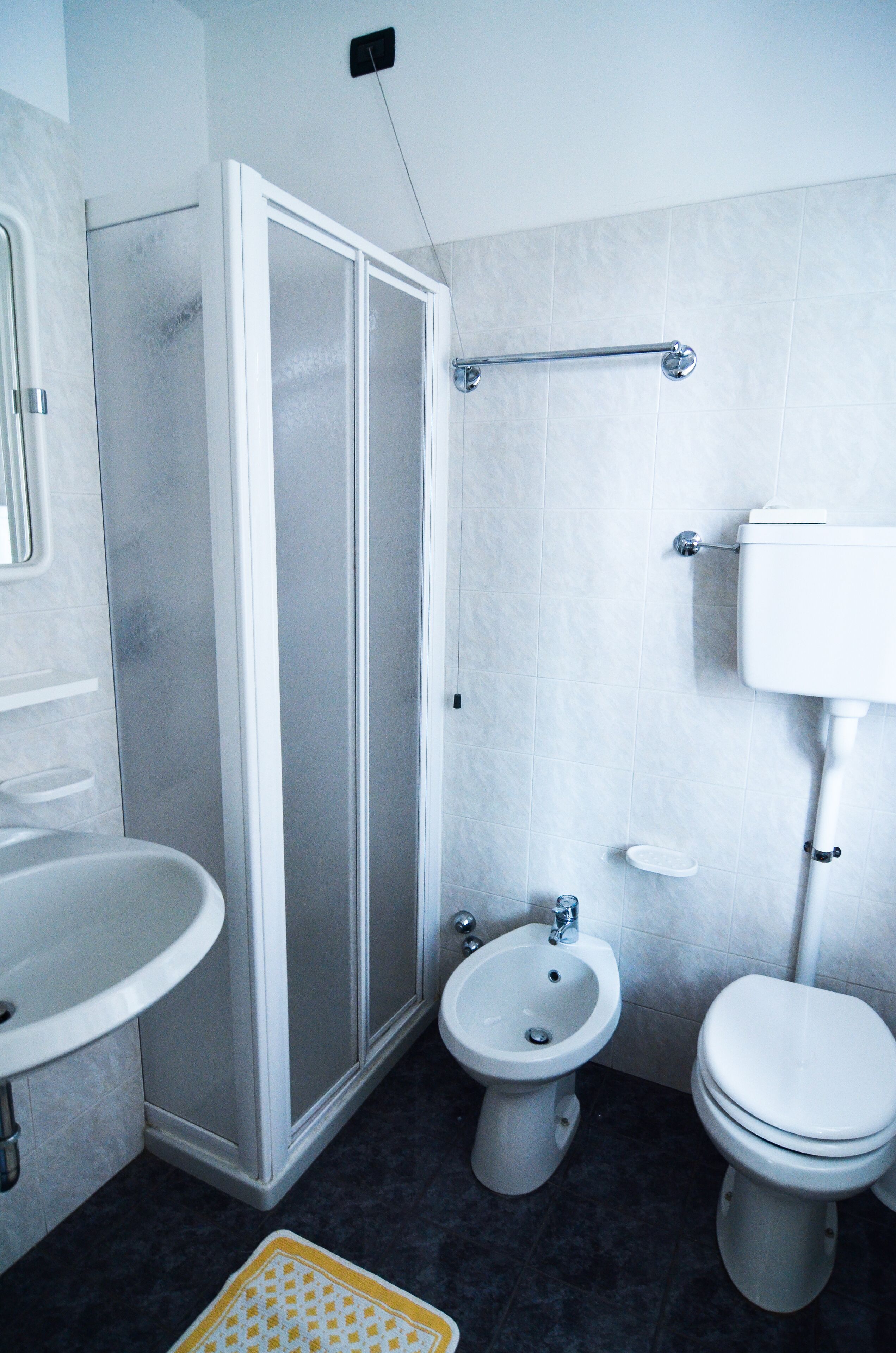 family room | bathroom | spring water bathtub, rainfall showerhead, hair dryer, bidet