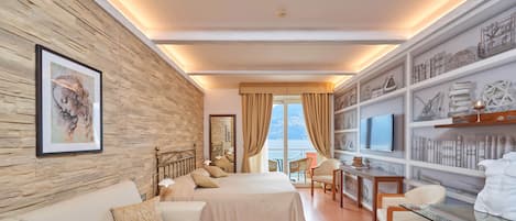 Premium bedding, down comforters, minibar, in-room safe