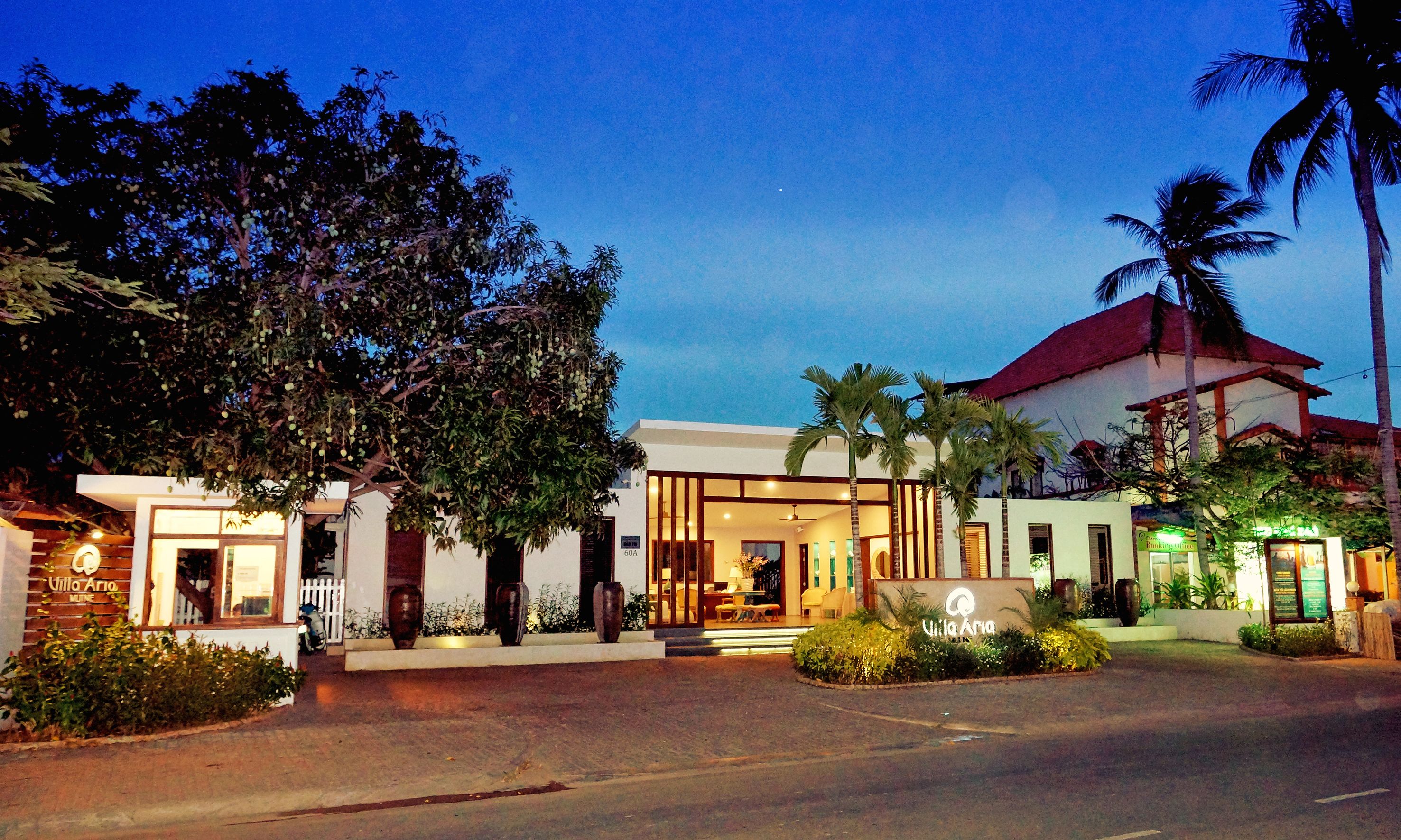 front of property – evening/night