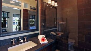 Free toiletries, hair dryer, towels
