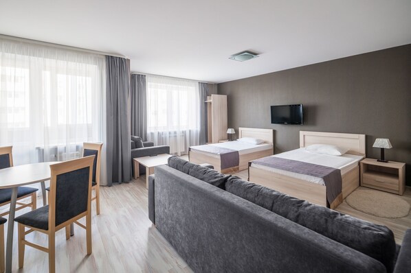 Huoneisto, 1 makuuhuone (Fitness) | Oleskelualue | LED-televisio