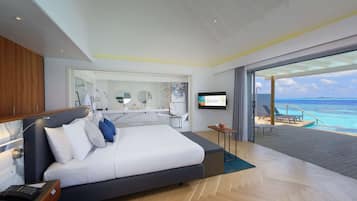 Down duvets, pillow-top beds, minibar, in-room safe