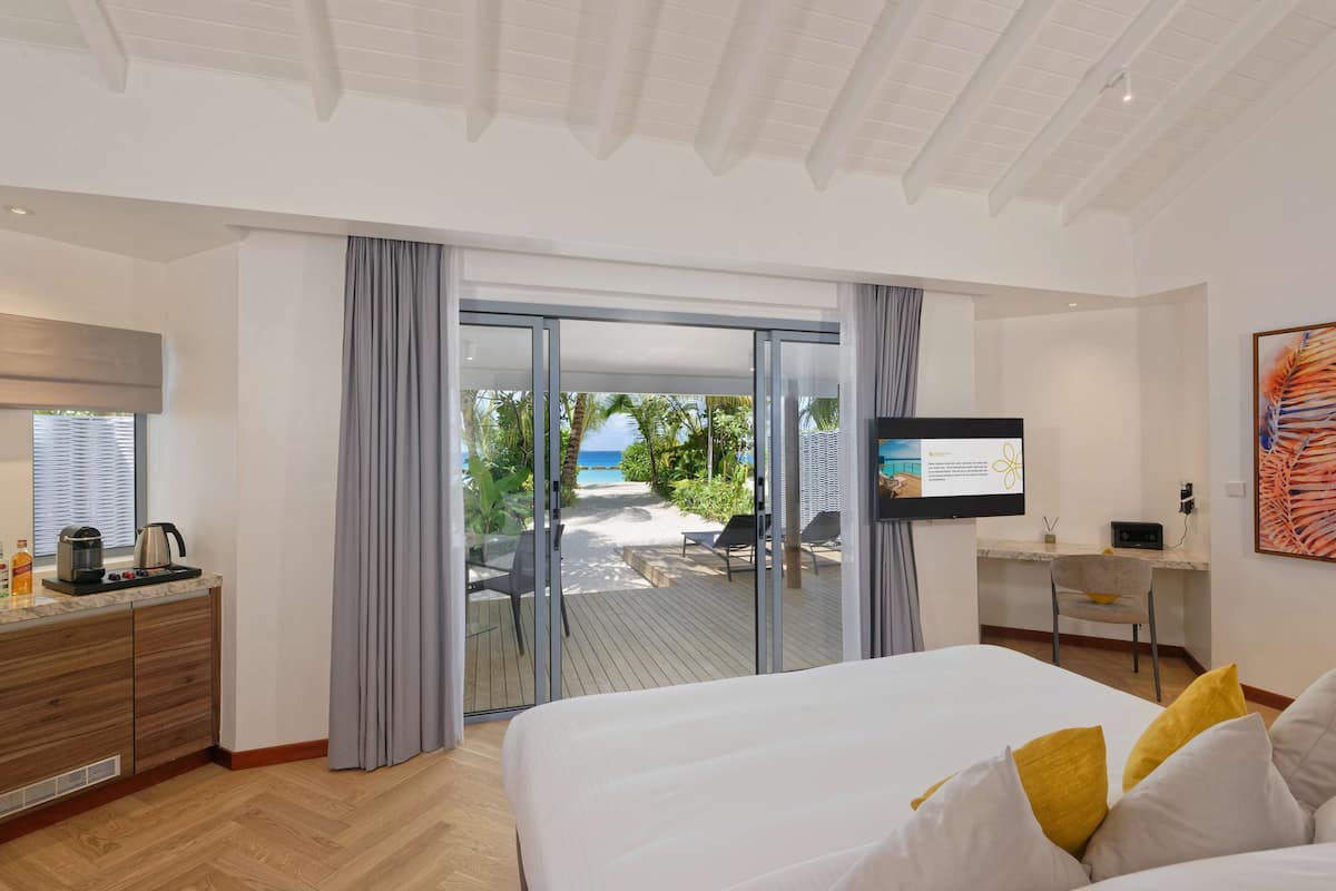 Villa, 1 camera da letto (Beach) | Copriletto in piuma, materassi a doppio strato, minibar