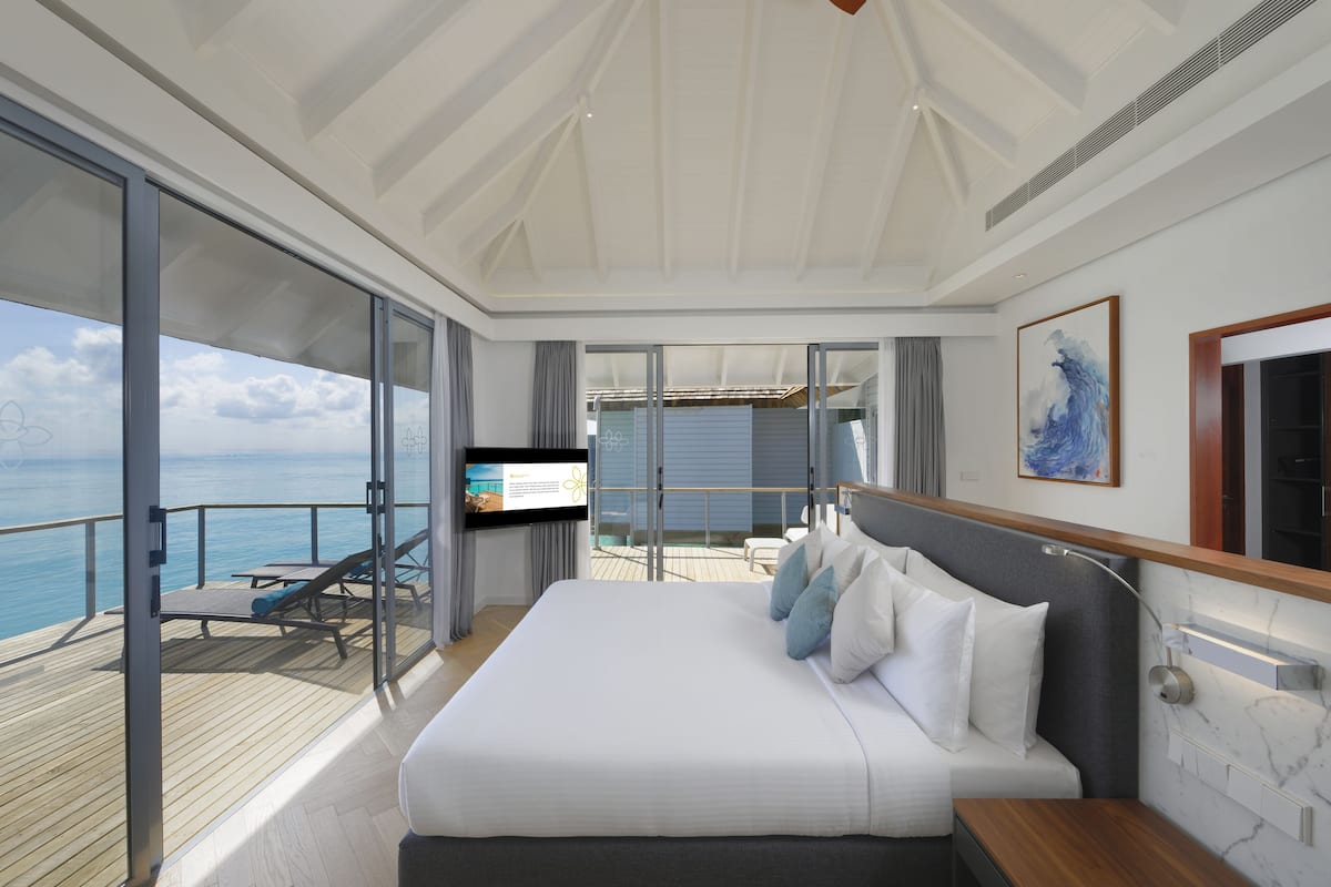 down duvets, pillow-top beds, minibar, in-room safe