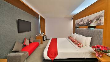 In-room safe, desk, iron/ironing board, rollaway beds