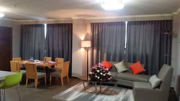 LED TV, fireplace