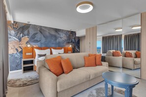 Superior Double Room, Sea View | In-room safe, blackout drapes, soundproofing, free WiFi - Hotel Laurentum (Tucepi)