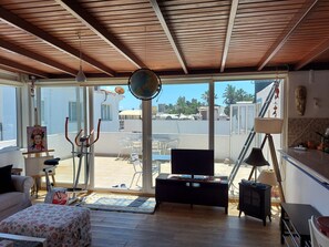 Panoramic Apartment, 2 Bedrooms, City View | Premium bedding, in-room safe, laptop workspace, soundproofing