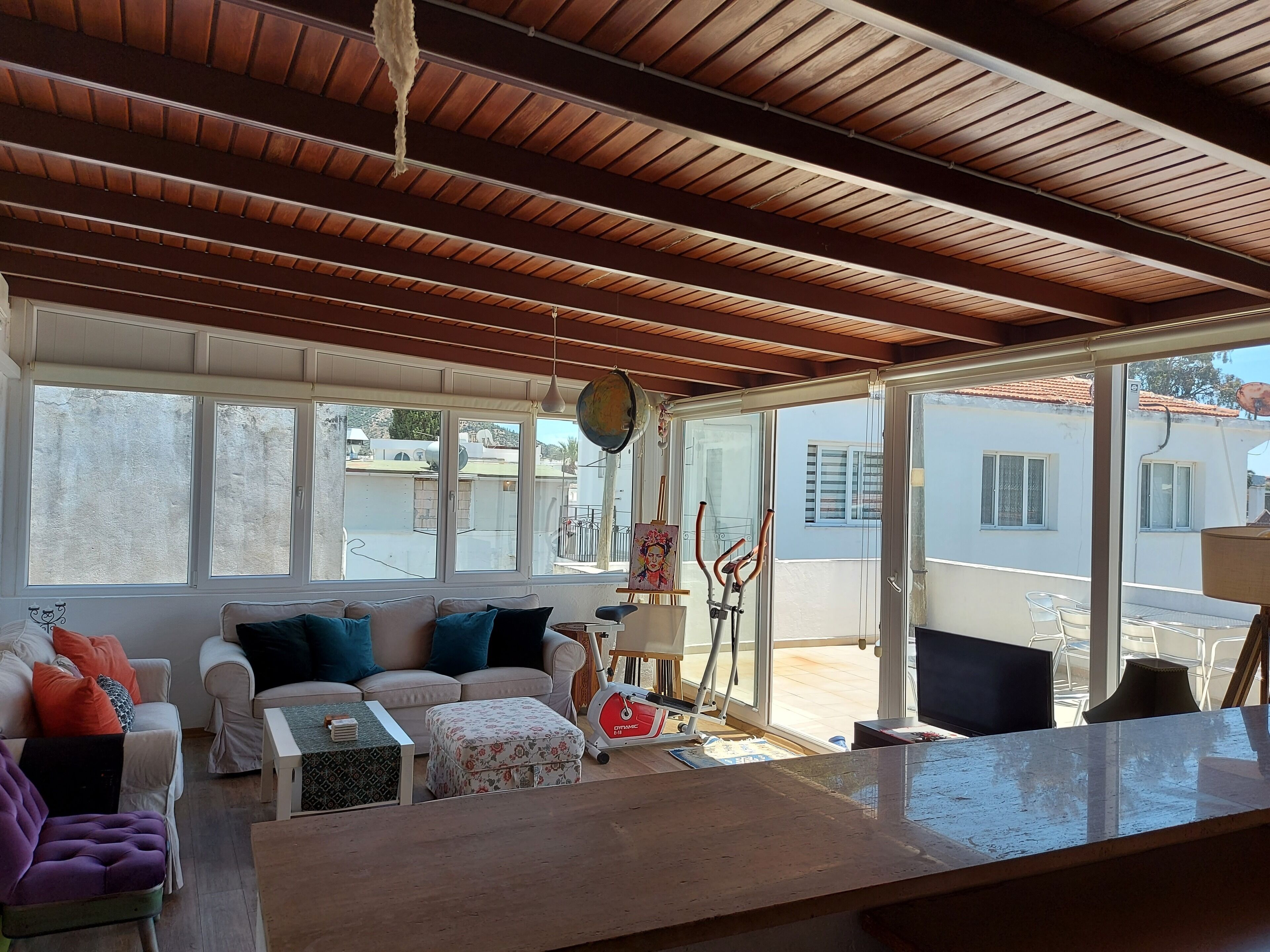 panoramic apartment, 2 bedrooms, city view | premium bedding, in-room safe, laptop workspace, soundproofing