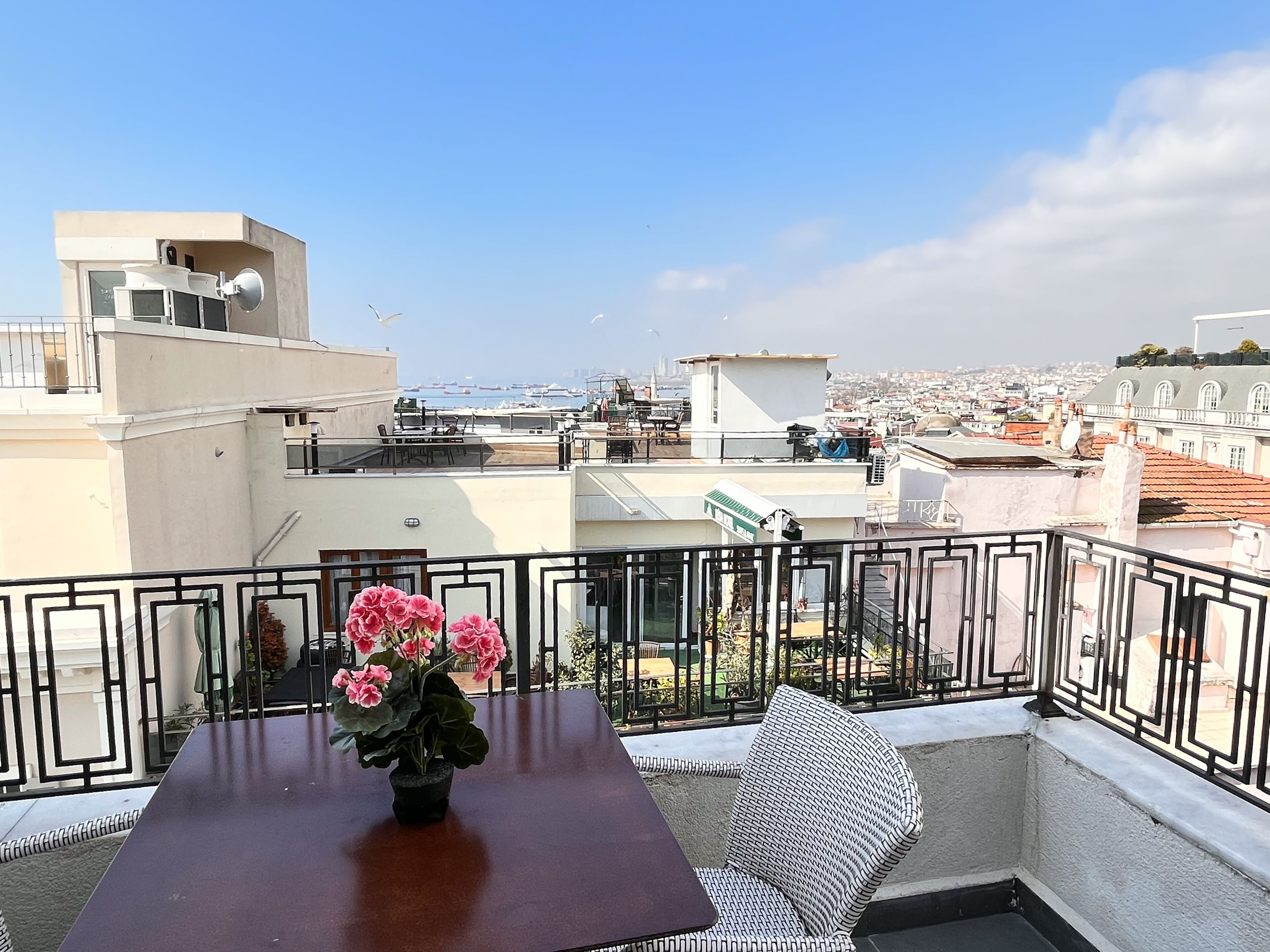 superior double room, balcony, sea view | balcony view