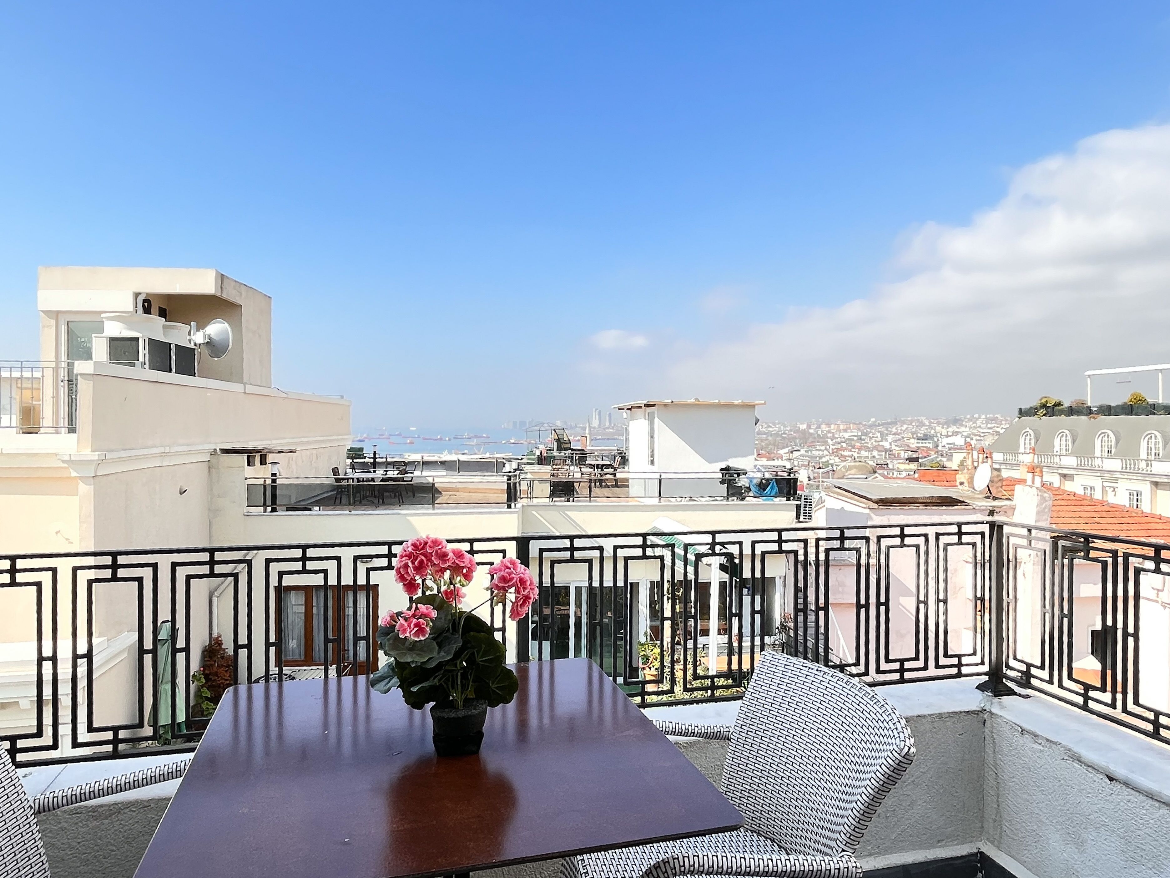 superior double room, balcony, sea view | balcony view