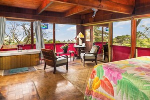 套房, 独立浴室, 海景 (Lomilomi Suite) | 起居区