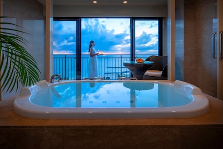 Free toiletries, hair dryer, slippers, electronic bidet. Southern Beach Hotel & Resort OKINAWA