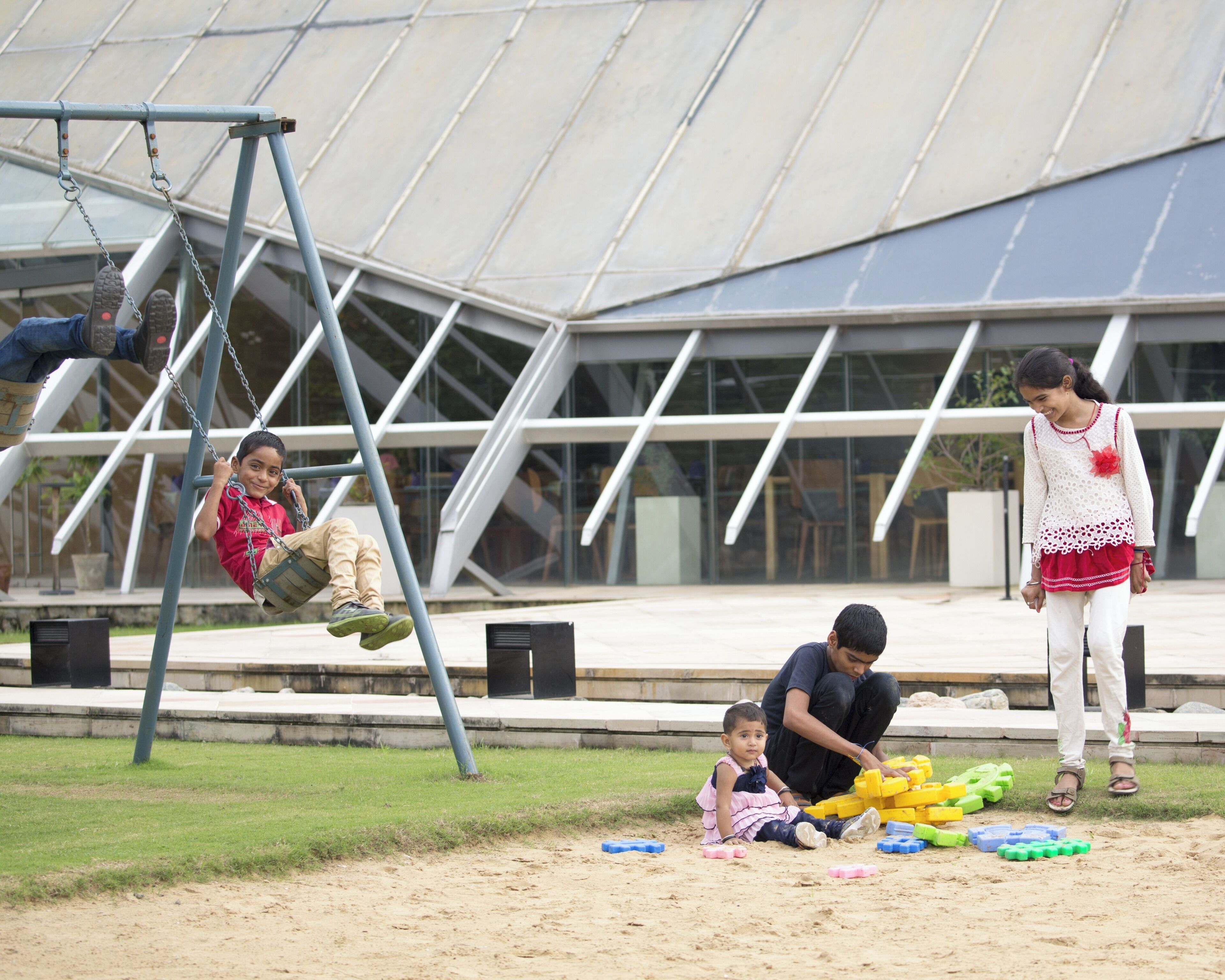 Área de juegos infantiles al aire libre