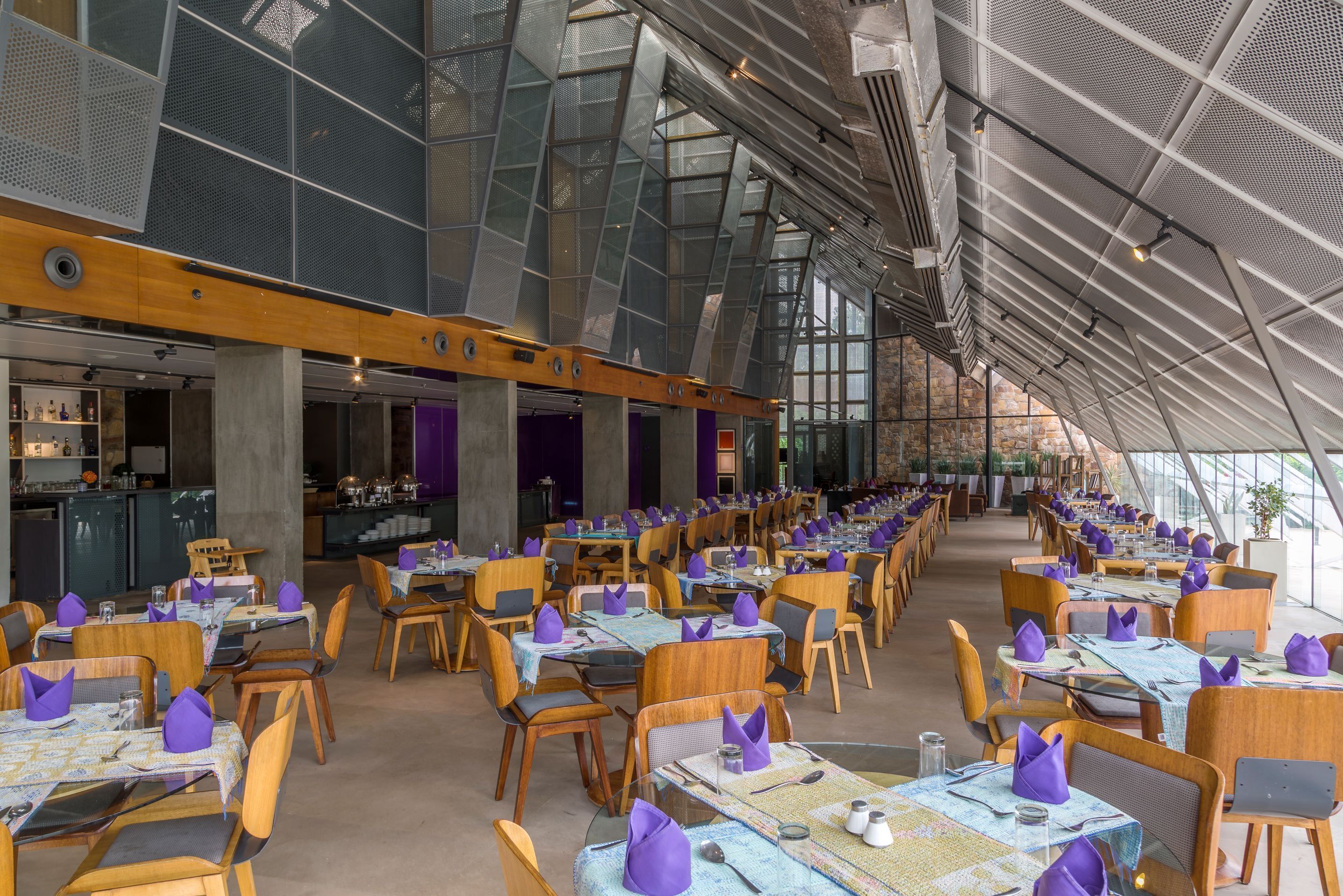 Breakfast, lunch, dinner served; pool views