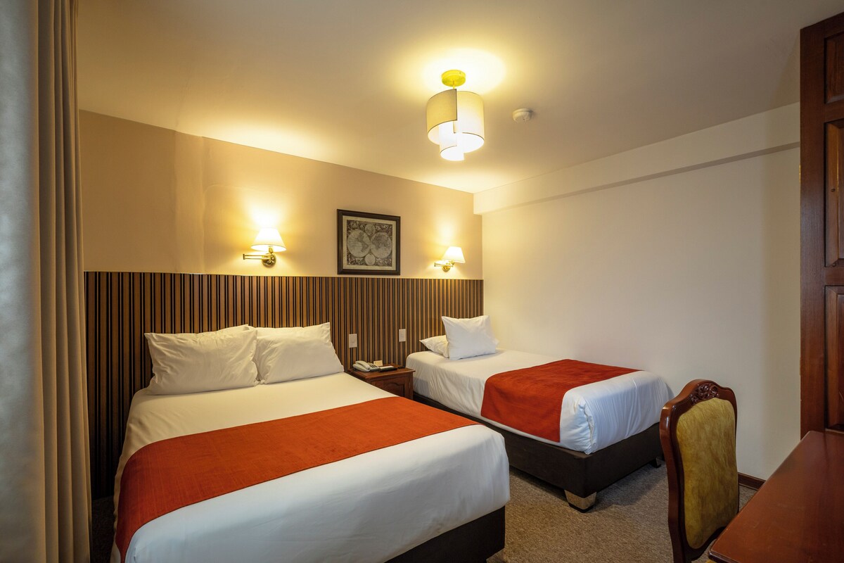 Classic Triple Room | Gebar bulu kapas, meja, langsir/tirai gelap terus, kalis bunyi 