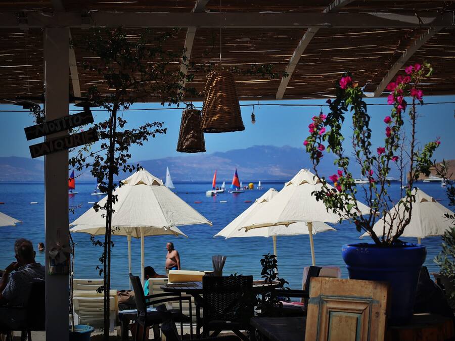 Privatstrand, Cabañas (kostenlos), Liegestühle, Sonnenschirme