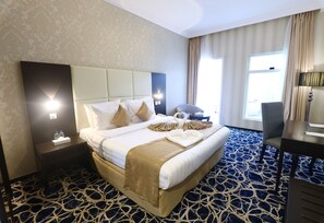 蜜月双人房, 1 间卧室 | 埃及棉床单、防过敏的被褥、Select Comfort 床、迷你吧