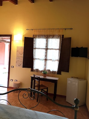 Standard Double Room, Garden View | Down comforters, desk, blackout drapes, cribs/infant beds