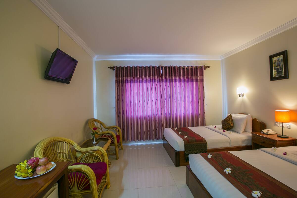 Twin Room | Premium bedding, minibar, in-room safe, desk