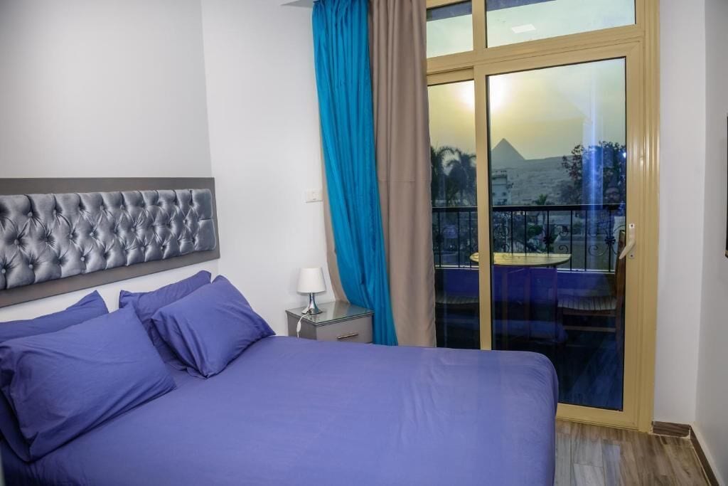 Panoramic dubbelrum eller tvåbäddsrum - 2 enkelsängar - balkong | Egyptiska bomullslakan, sängtillbehör av högsta kvalitet och duntäcken