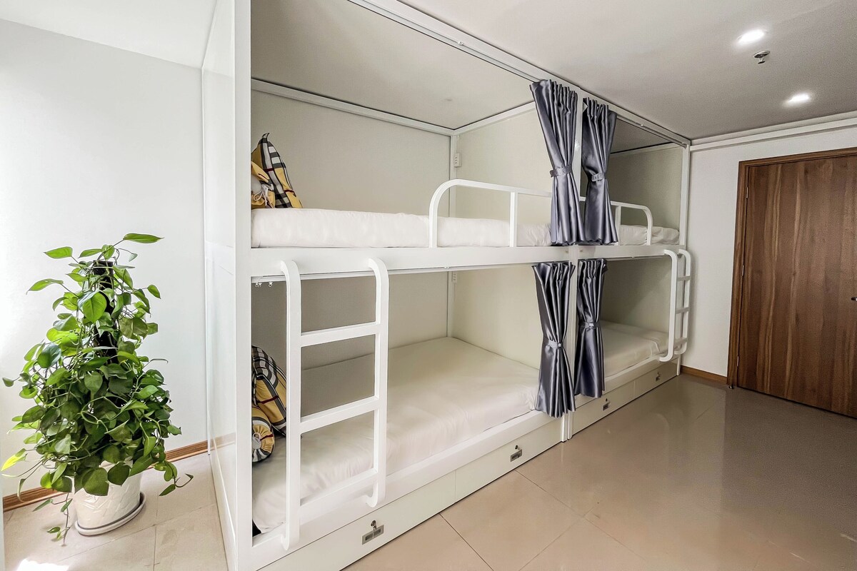Blackout drapes, soundproofing, WiFi (free), bed sheets