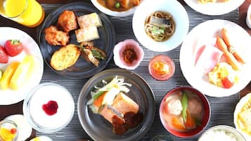 Daily buffet breakfast for a fee