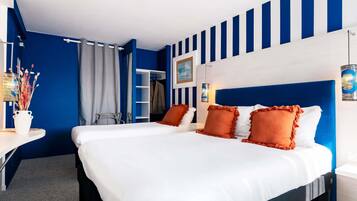 Literie de qualité supérieure, bureau, chambres insonorisées