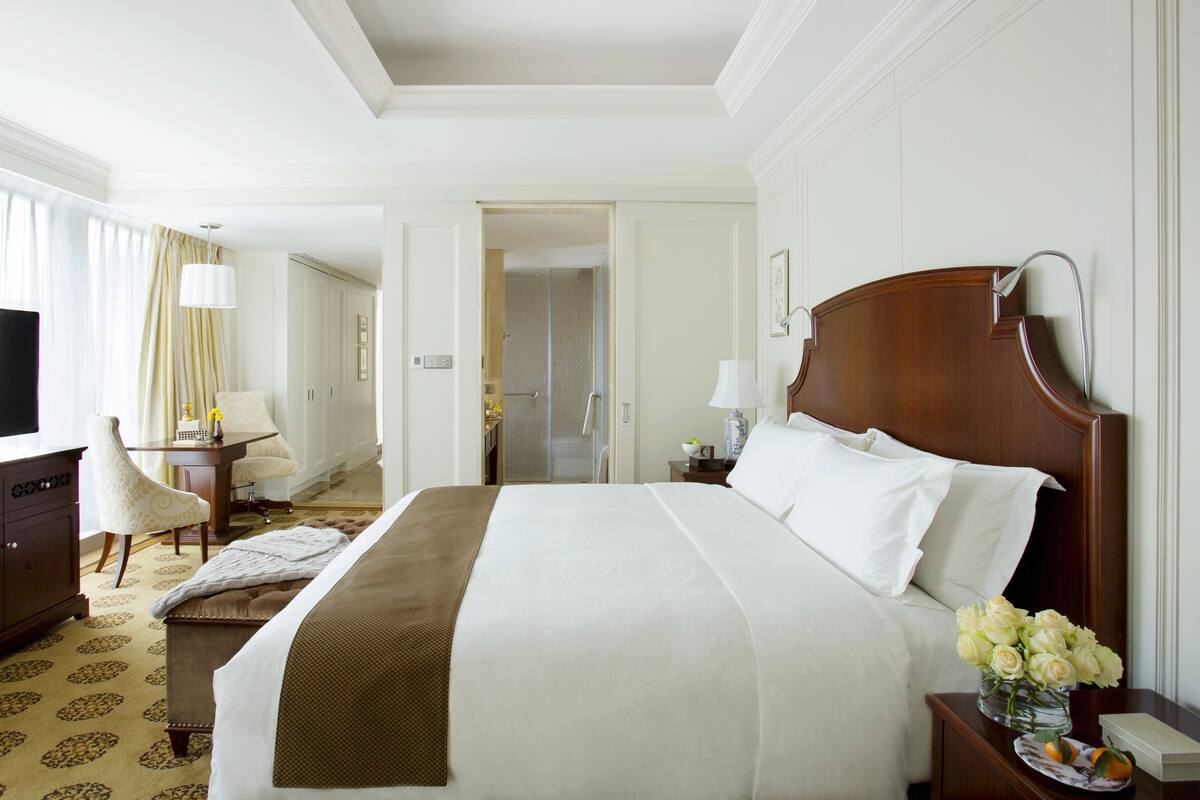 1 chambre, literie de qualité supérieure, couette en duvet d'oie