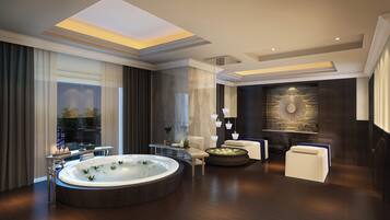 Couples treatment room(s), sauna, steam room, body treatments
