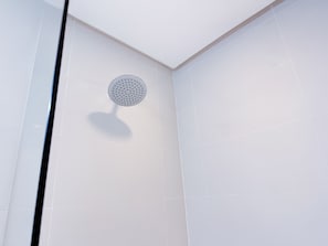 Shower, rainfall showerhead, hair dryer, bidet