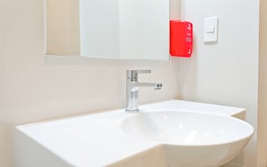 Shower, rainfall showerhead, hair dryer, bidet
