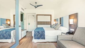 Een minibar, gratis wifi, beddengoed