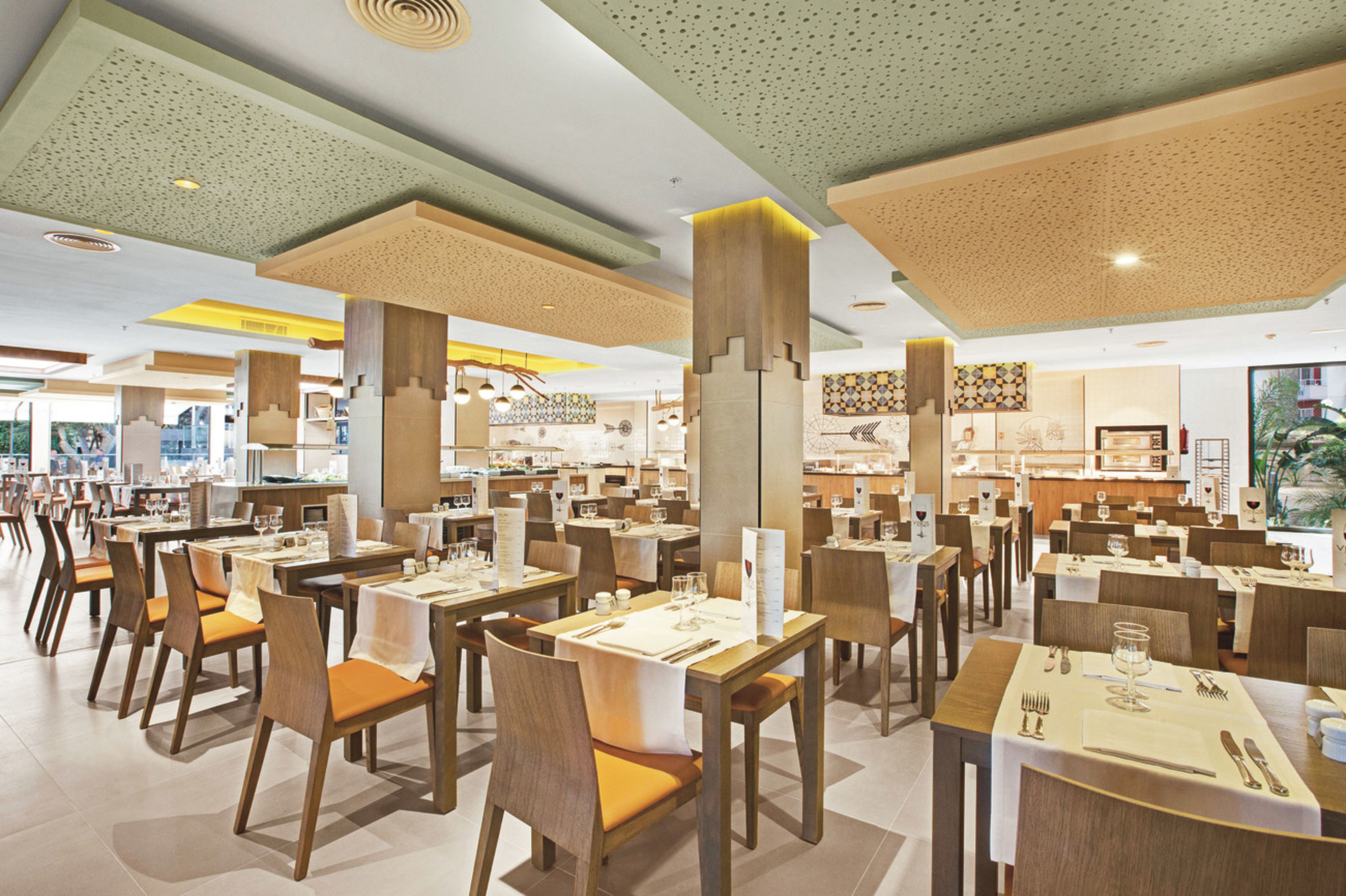 breakfast and dinner served, local and international cuisine