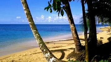 Perto da praia, areia branca