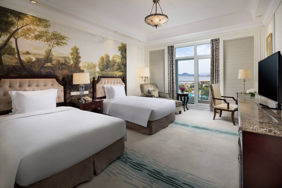 Standard Room, 2 Twin Beds, Sea View | View from room