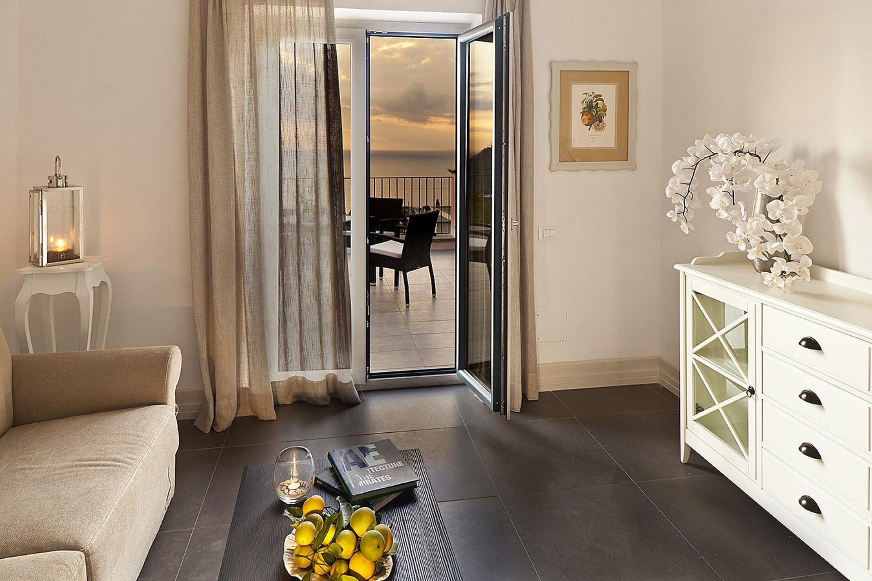 Deluxe Double Room, Balcony, Sea View | Living area | LCD TV