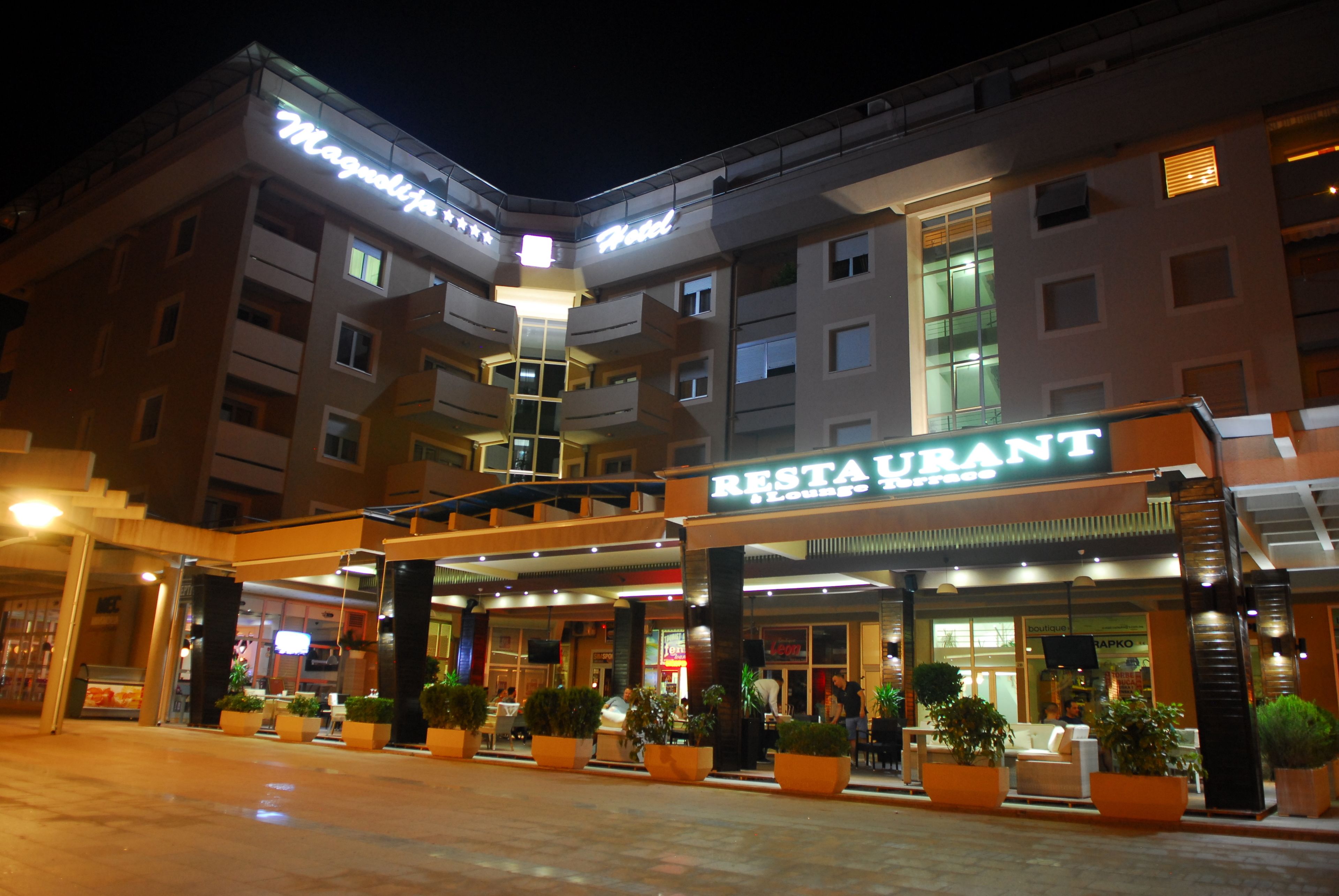 front of property – evening/night