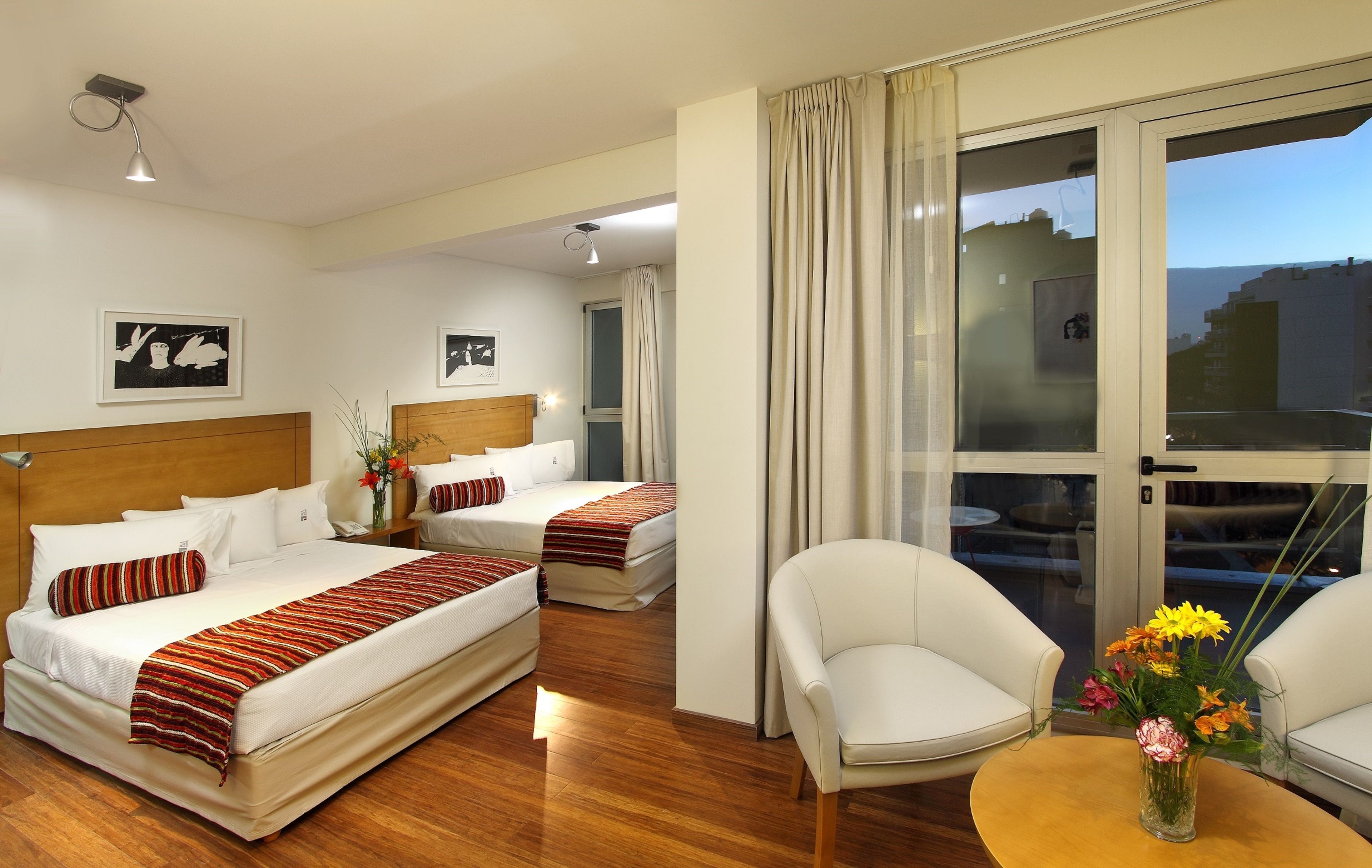 suite, 2 queen beds, corner | 1 bedroom, premium bedding, down duvets, minibar